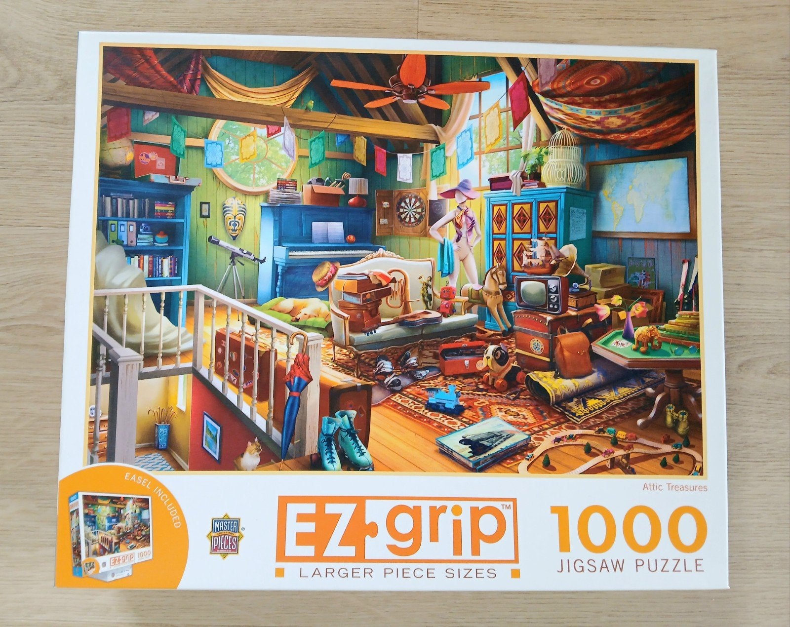 Attic treasures - jigsaw puzzle, Hobby en Vrije tijd, Ophalen of Verzenden, 500 t/m 1500 stukjes, Zo goed als nieuw, Legpuzzel