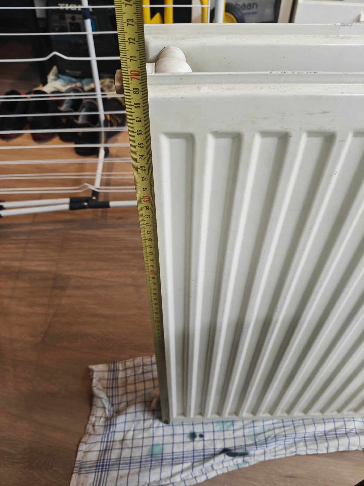 Radiator 80x70x10 cm, Doe-het-zelf en Verbouw, Verwarming en Radiatoren, Ophalen, 30 tot 80 cm, Gebruikt, Radiator