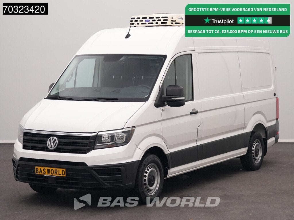 Volkswagen Crafter 140pk Koelwagen L3H3 Carrier Citimax 280, Auto's, Bestelauto's, Stof, Gebruikt, Euro 6, 4 cilinders