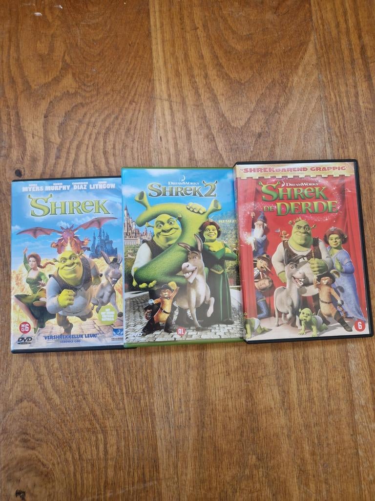 Shrek DVD Set / Collectie, Cd's en Dvd's, Ophalen of Verzenden, Zo goed als nieuw, Komedie, Vanaf 6 jaar