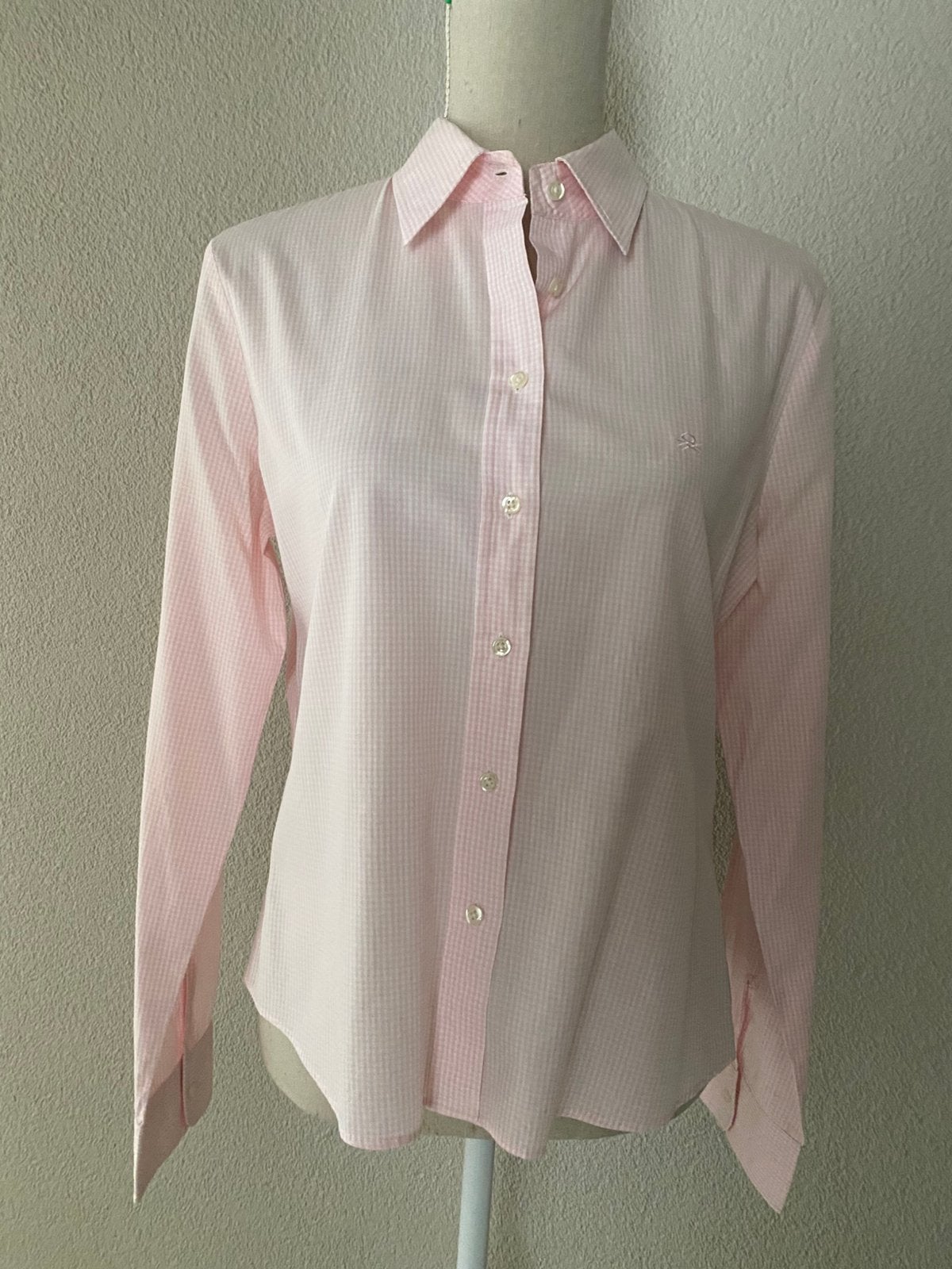 Roze blouse Maat 38 Benetton, Kleding | Dames, Ophalen of Verzenden, Zo goed als nieuw, Maat 38/40 (M), Roze