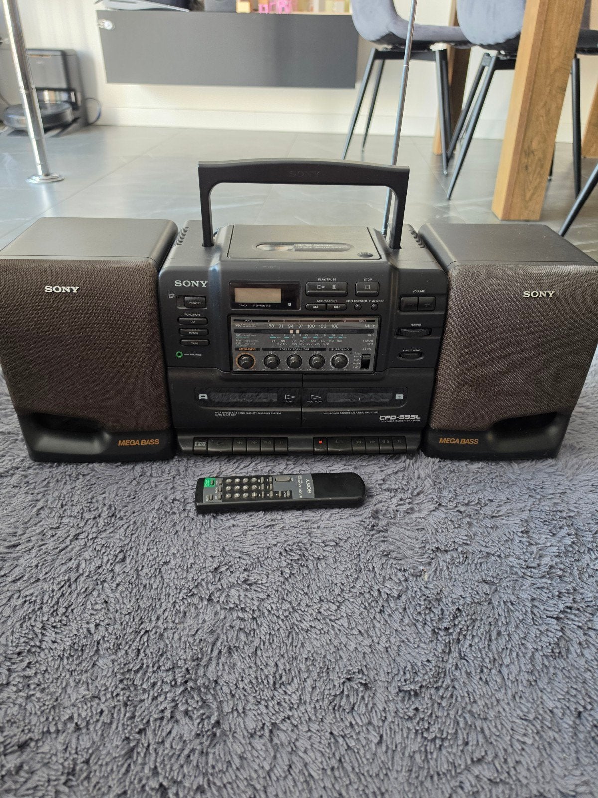 Sony CFDS55L Stereo- afstandsbediening, Audio, Tv en Foto, Stereo-sets, Gebruikt, Draagbaar, Ophalen of Verzenden, Tuner of Radio