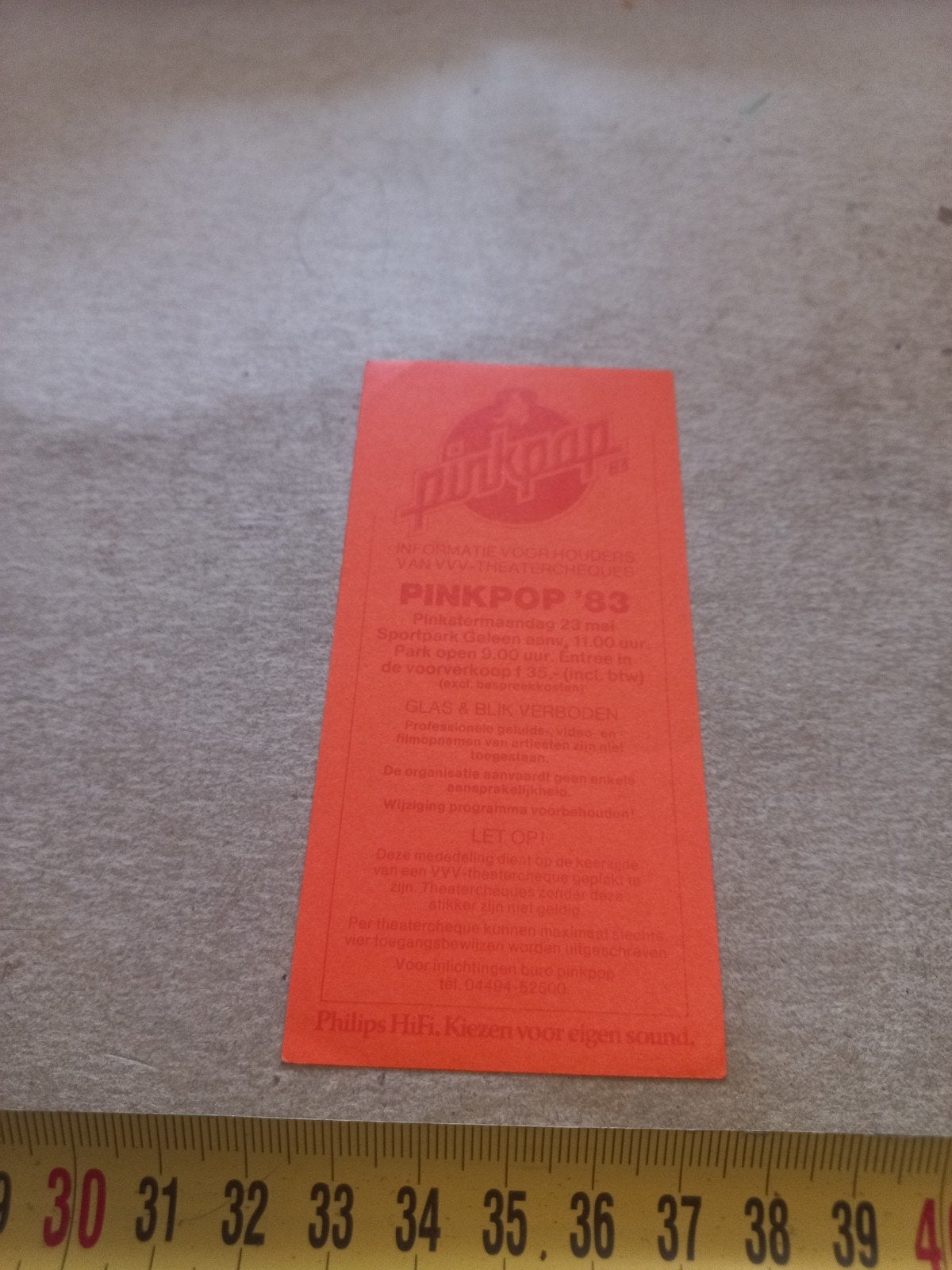 pinkpop  83, Ophalen of Verzenden, Zo goed als nieuw