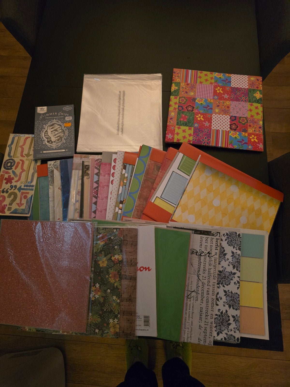 Grote partij scrapbook papier en accessoires, Ophalen of Verzenden, Gebruikt, Papier of Karton, Overige merken