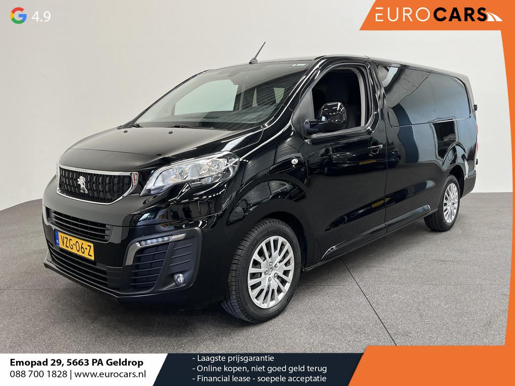 Peugeot Expert 2.0 BlueHDI 180PK Dubbele Cabine Automaat Nav, Auto's, Bestelauto's, Gebruikt, 4 cilinders, 2500 kg, Zwart