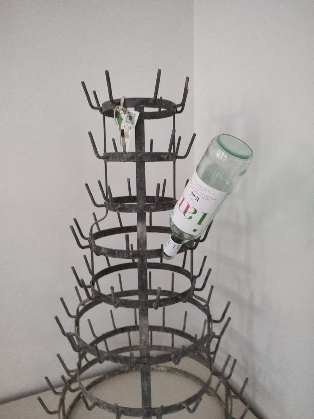 Vintage Zinken Frans Flessenrek (Hérisson) -  K703, Antiek en Kunst, Ophalen