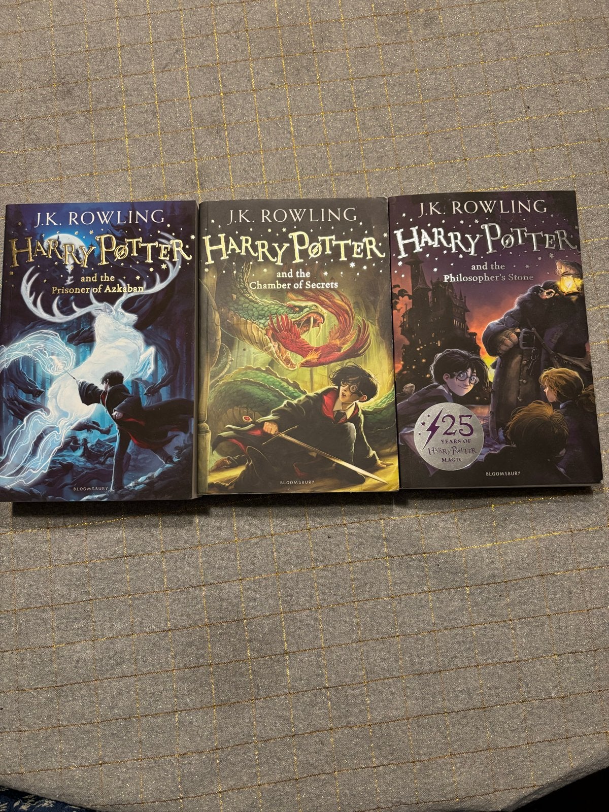 Harry Potter boeken - Deel 1, 2 en 3 (Engels), Verzamelen, Harry Potter, Ophalen of Verzenden, Zo goed als nieuw, Boek of Poster