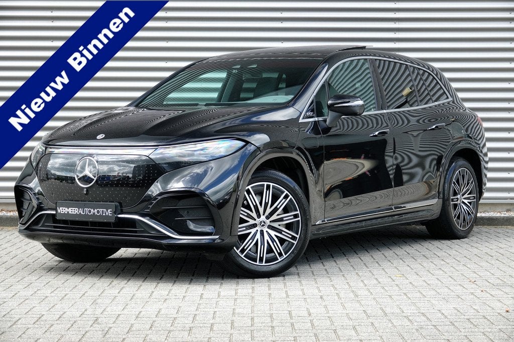 Mercedes-Benz EQS SUV 580 4MATIC AMG Line 7pers. 108 kWh | P, Auto's, Mercedes-Benz, Automaat, 12 maanden, Zwart, 7 stoelen