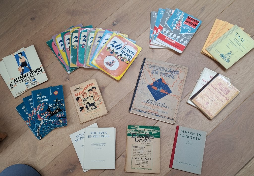 Oude schoolboeken, Ophalen of Verzenden, Gebruikt