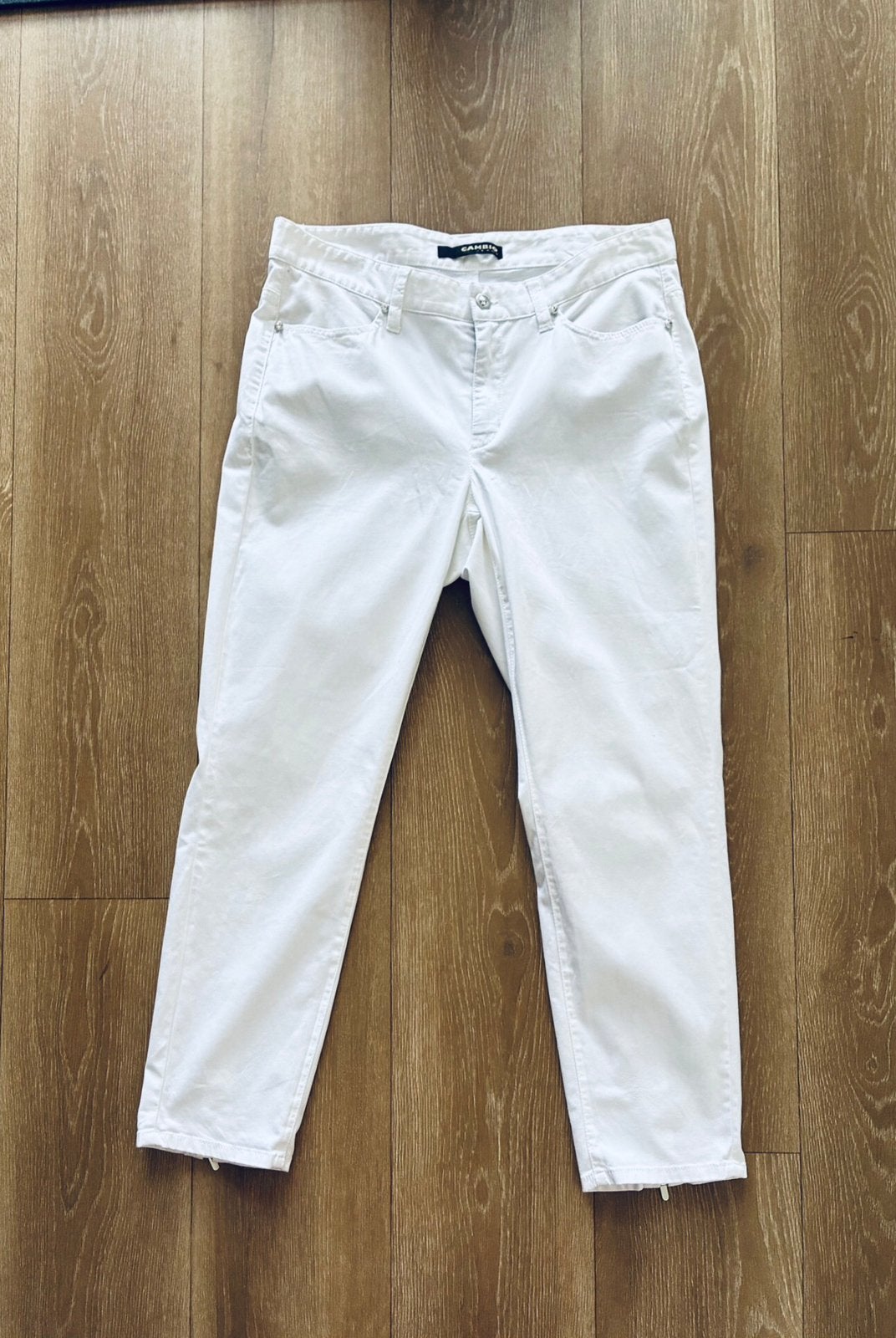 CAMBIO Piper short 7/8 BROEK MT:42, Kleding | Dames, Verzenden, Wit, Maat 42/44 (L), Zo goed als nieuw