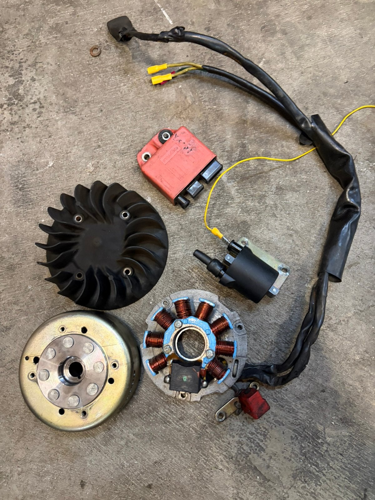 Lc ontsteking set 125 / 180cc , volledig compleet en werkend, Ophalen of Verzenden, Blok
