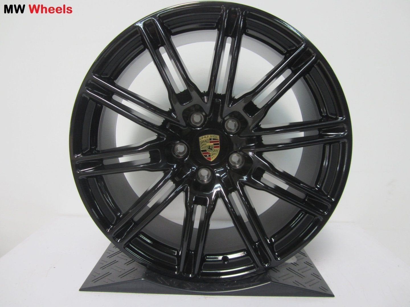Porsche 21 inch Origineel Cayenne GTS velgen hoogglans zwart, Gebruikt, Velg(en), -, -