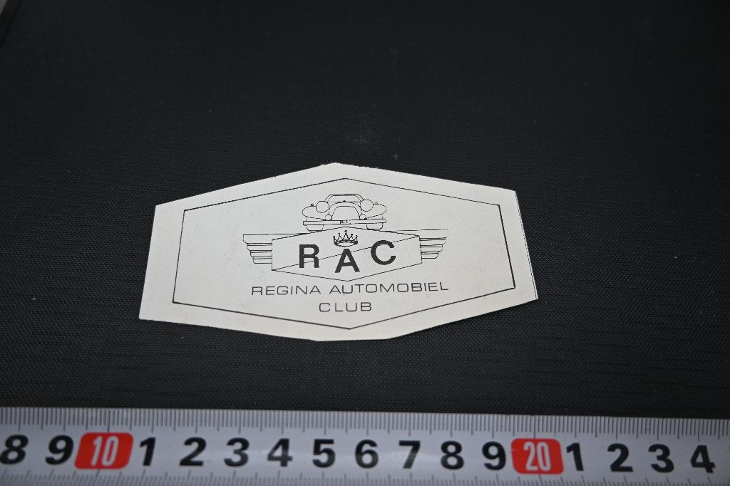sticker embleem RAC regina automobiel club, Ophalen of Verzenden, Zo goed als nieuw