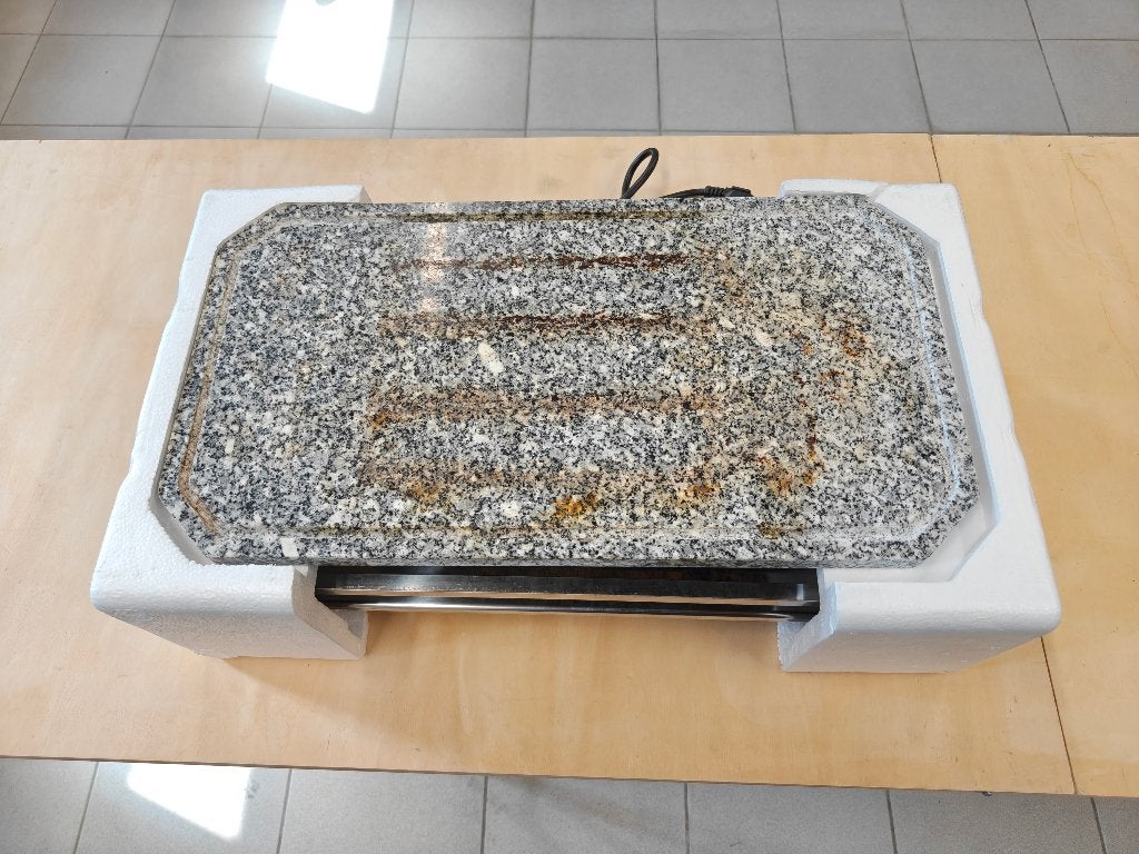 Fritel SG 2180 steengrill hotstone grill / raclette, Ophalen, Gebruikt, 8 personen of meer