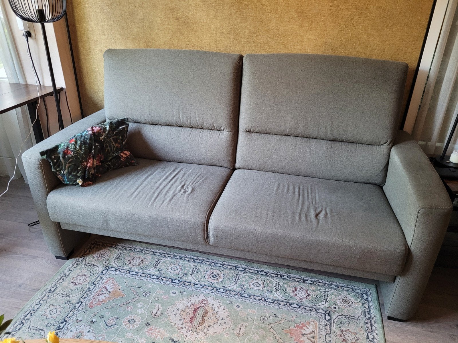 Bank met bijbehorende stoel / bankstel, Ophalen, 75 tot 100 cm