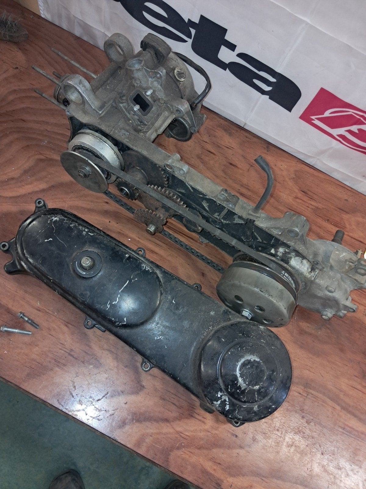 Honda oldtimer scooter blok, Ophalen, Blok