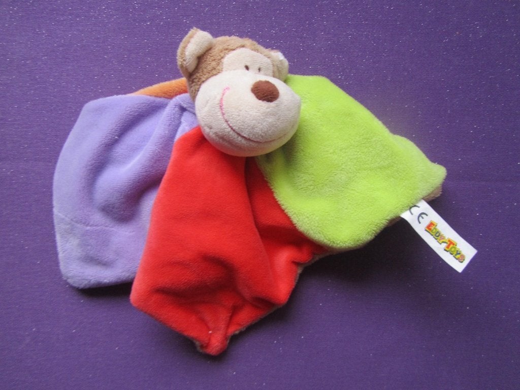 EDDY TOYS Knuffeldoekje AAP **Nieuw**, Overige merken, Nieuw, Ophalen of Verzenden, Meerkleurig