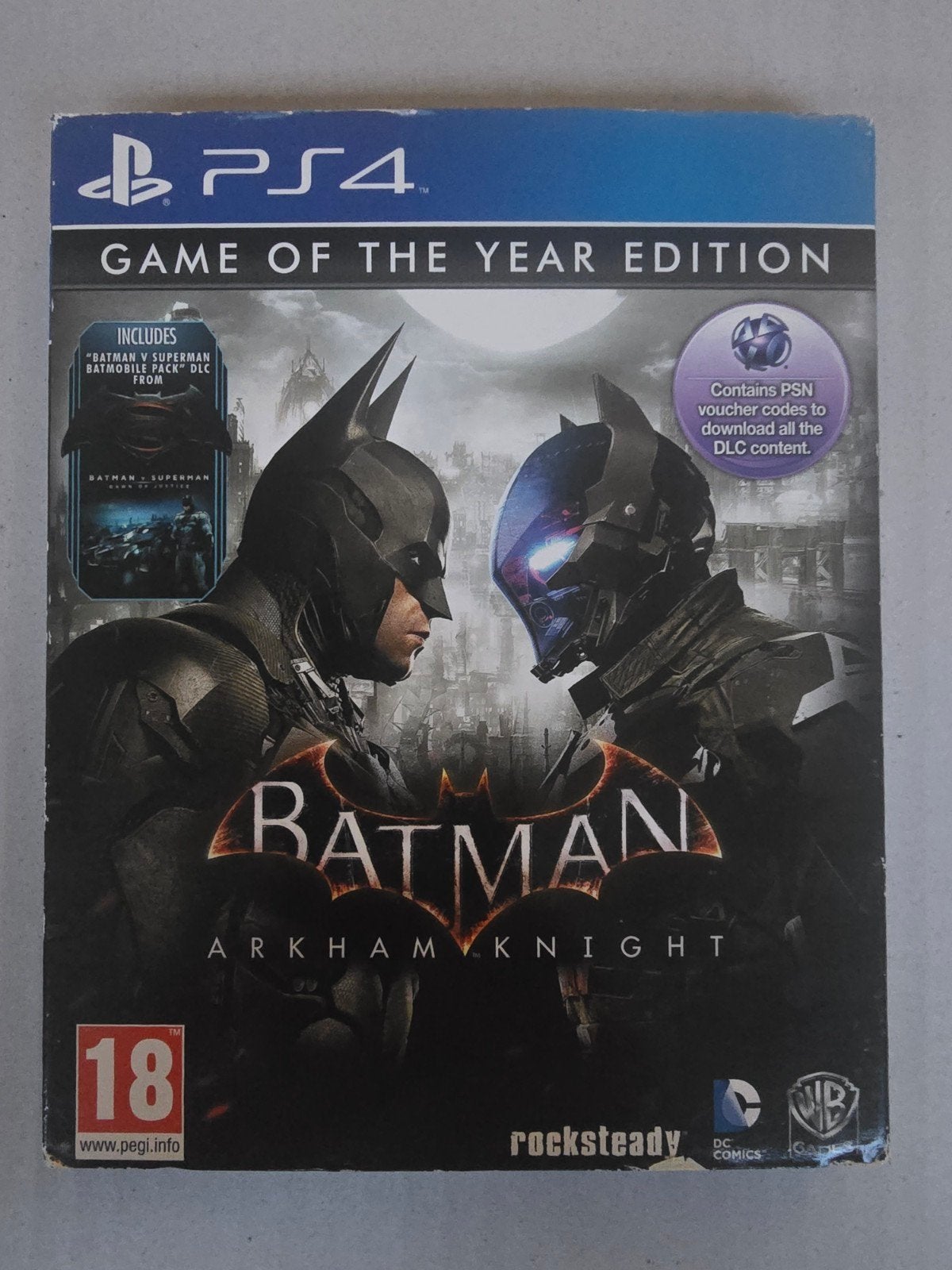 Batman Arkham Knight Game of the Year Edition PS4, Avontuur en Actie, Vanaf 18 jaar, 1 speler, Ophalen of Verzenden
