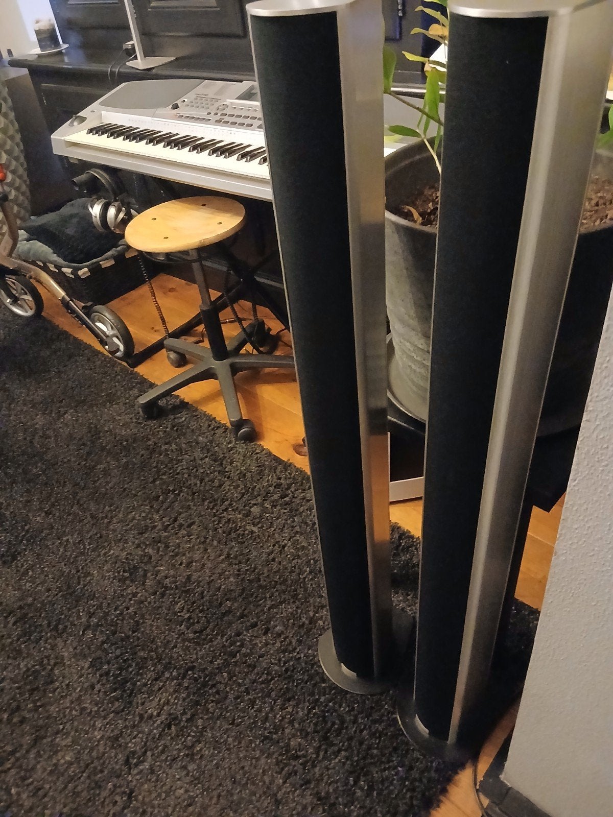 Piega S4 Vloerstaande Luidsprekers - Zilver/Zwart, Audio, Tv en Foto, Ophalen, Gebruikt, Vloerstaande luidspreker, Overige merken