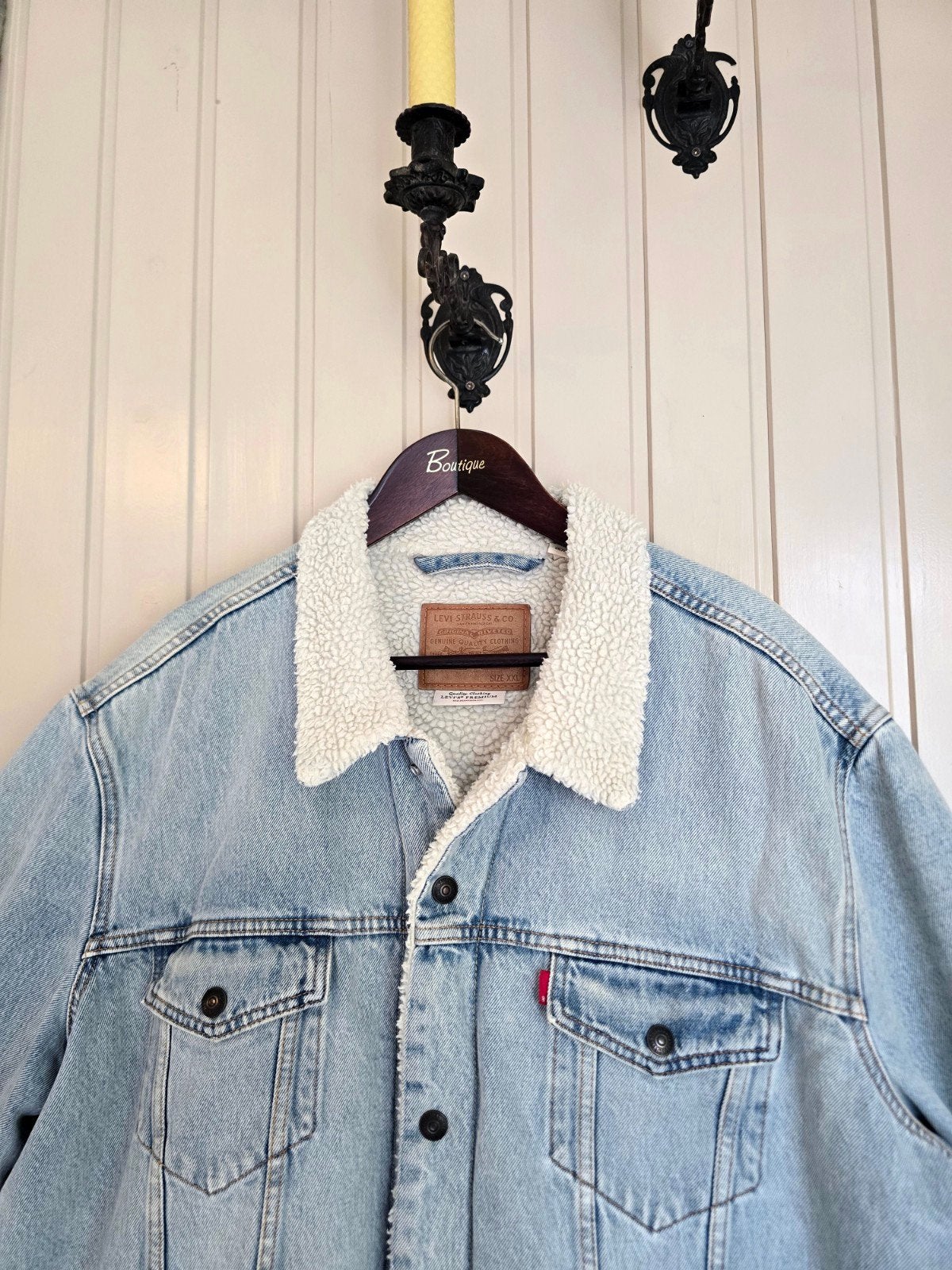 Super mooie, originele Levi's Teddy (Sherpa) jeans jas, XXL, Kleding | Heren, Levi's, Blauw, Overige maten, Ophalen of Verzenden