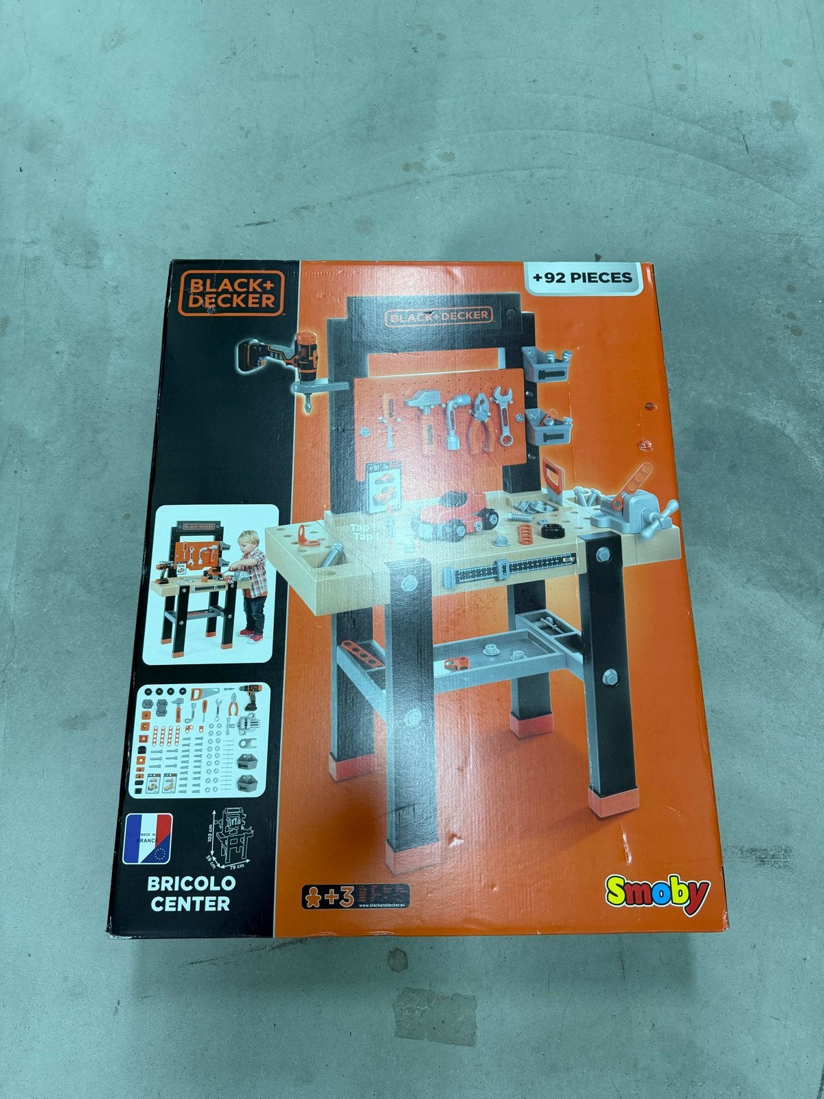 Black+Decker Smoby Bricolo Center Werkbank (+92 onderdelen), Ophalen of Verzenden, Nieuw, Knutselen