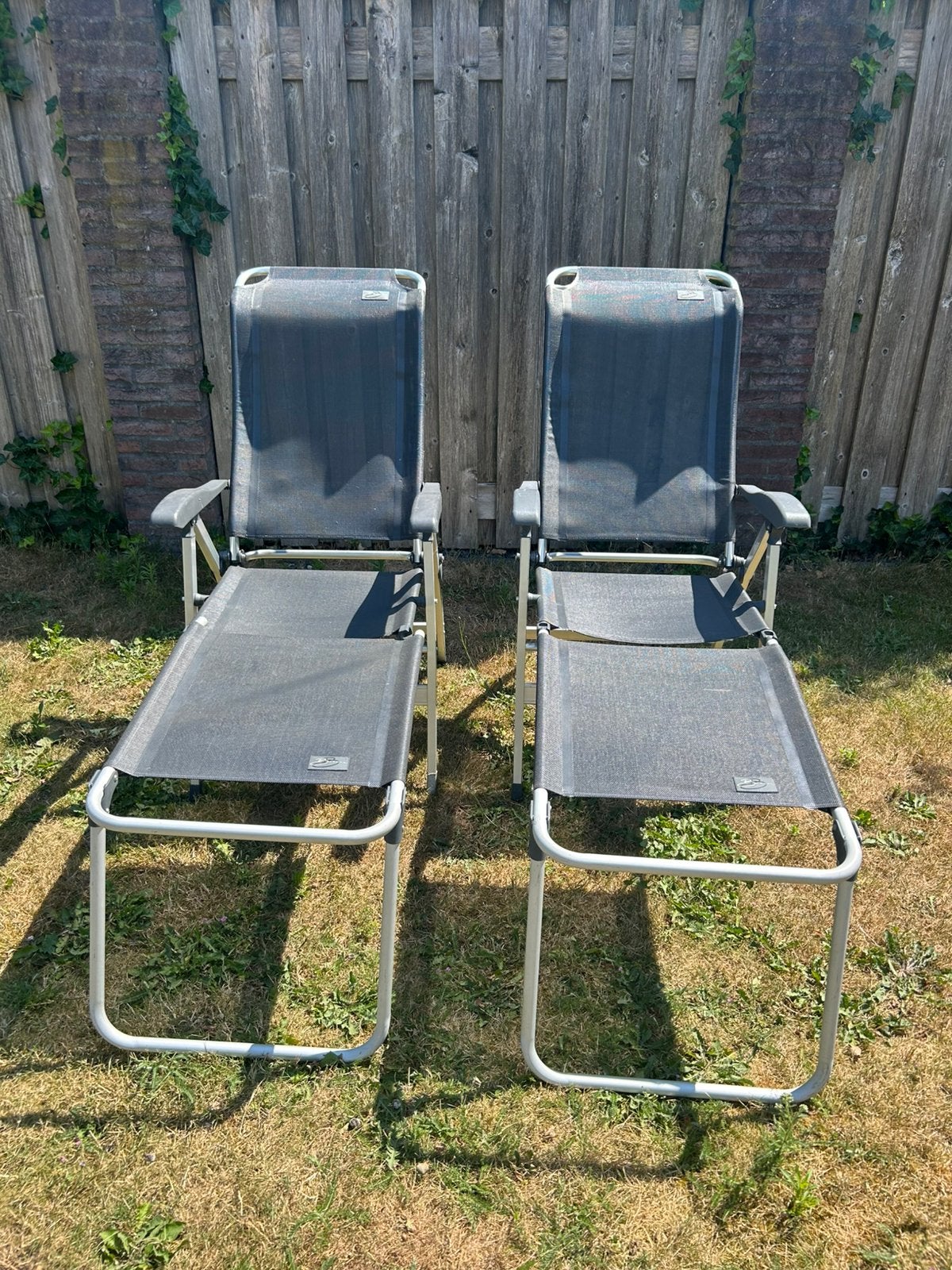 2 stuks Bardani Vermillion klapstoel met verlengstuk., Ophalen, Zo goed als nieuw, Campingstoel
