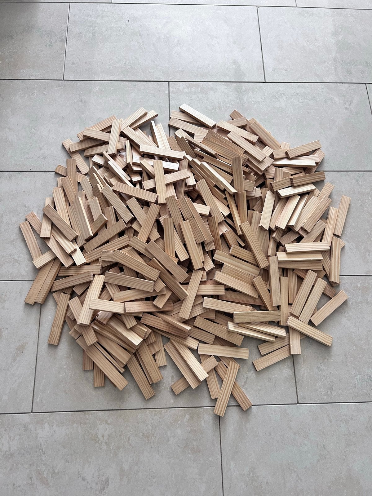 Grote partij Kapla bouwstenen - Natuurlijk hout, Ophalen, Gebruikt, Overige merken