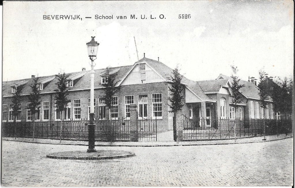 School van MULO Beverwijk, Ophalen of Verzenden, Voor 1920, Gelopen, Noord-Holland