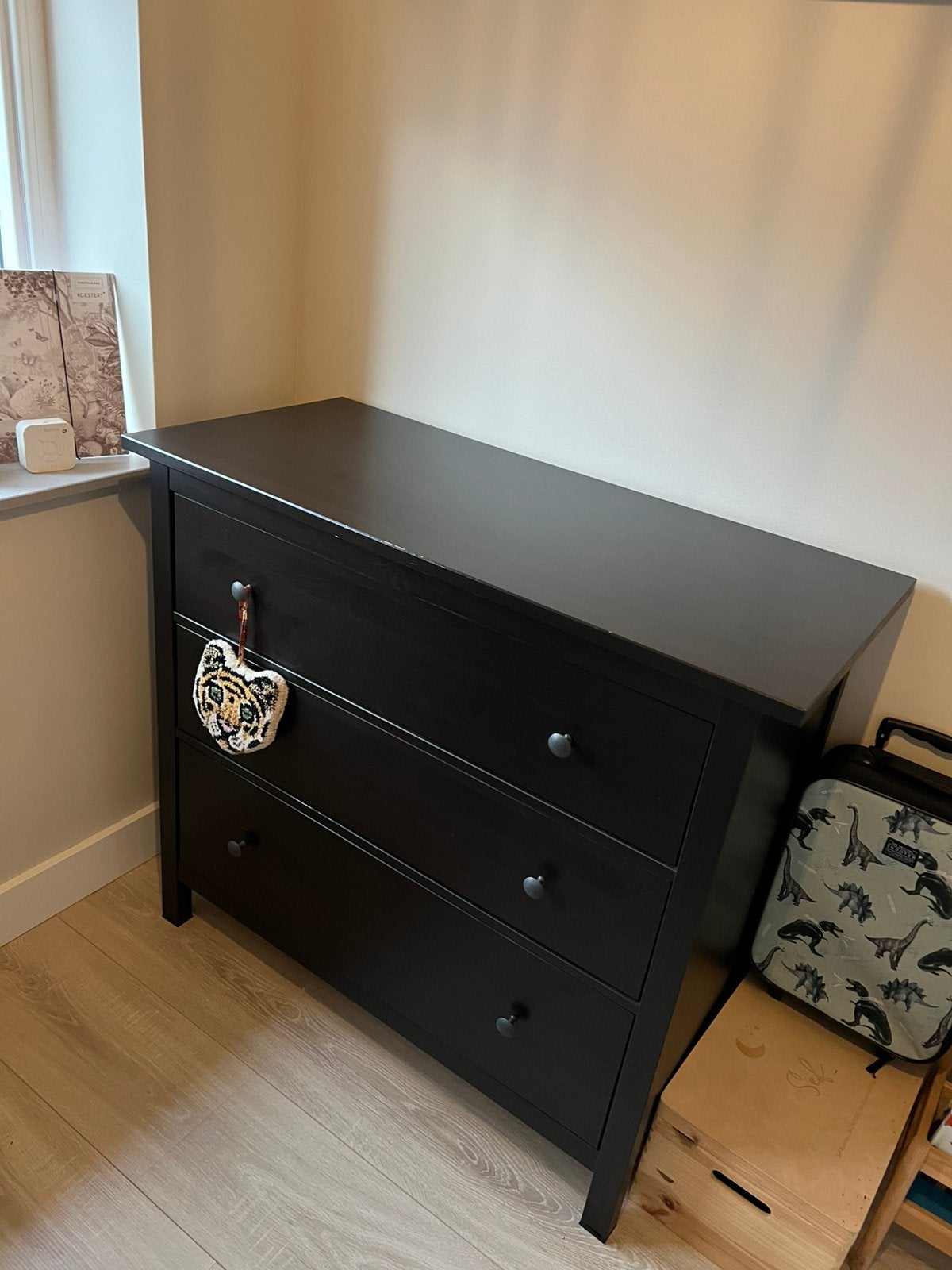Ikea Hemnes commode zwart, Ophalen, Zo goed als nieuw, 100 tot 150 cm
