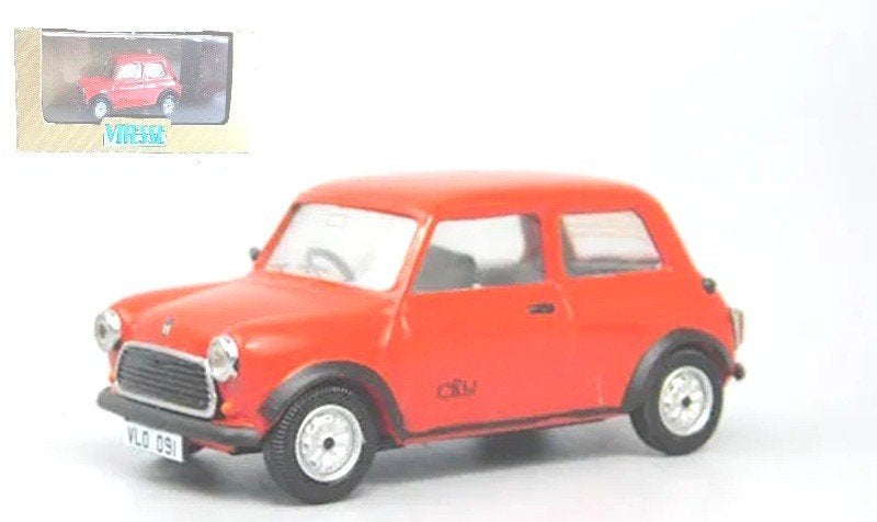 Mini 1000 CITY E rood Vitesse L091B., Ophalen of Verzenden, Zo goed als nieuw, Auto, Overige merken