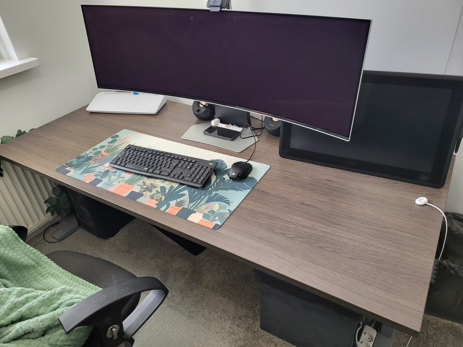 Stevig Bureau 180x80cm, Huis en Inrichting, Bureaus, Ophalen, 180 cm, Zo goed als nieuw, Computerbureau