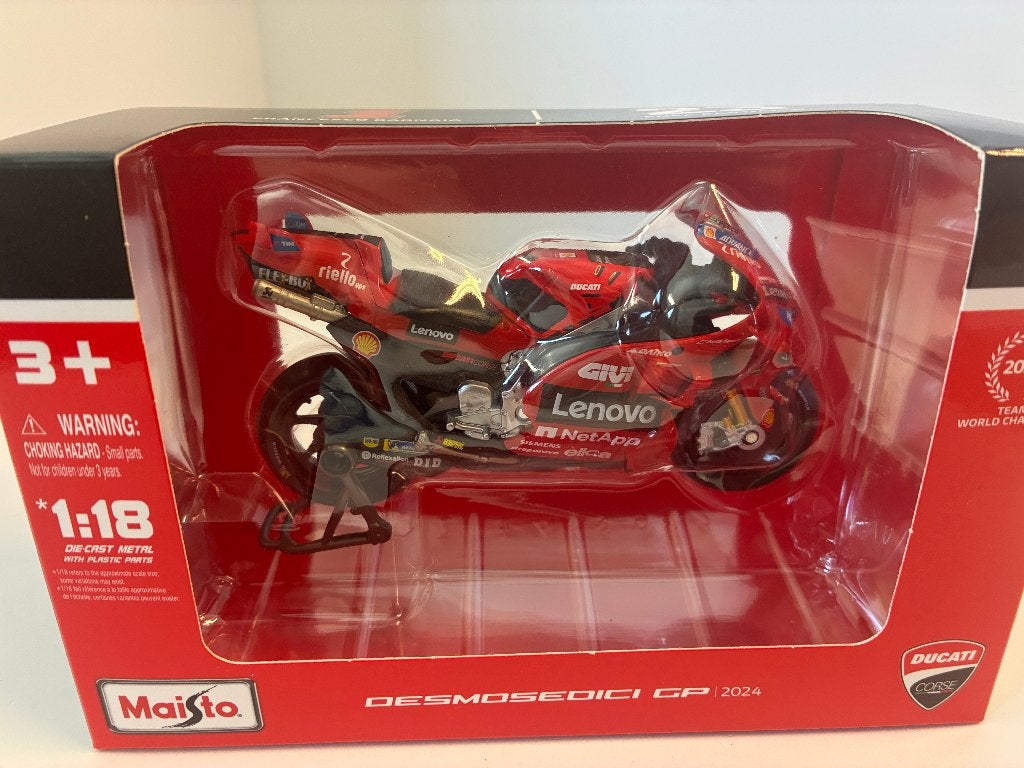 59666: Ducati Desmosedici GP24 - Francesco Bagnaia - 2024, Info@maisto.nl, Maisto, De Steenbok 26, 5215 ME ‘s-Hertogenbosch, Nieuw