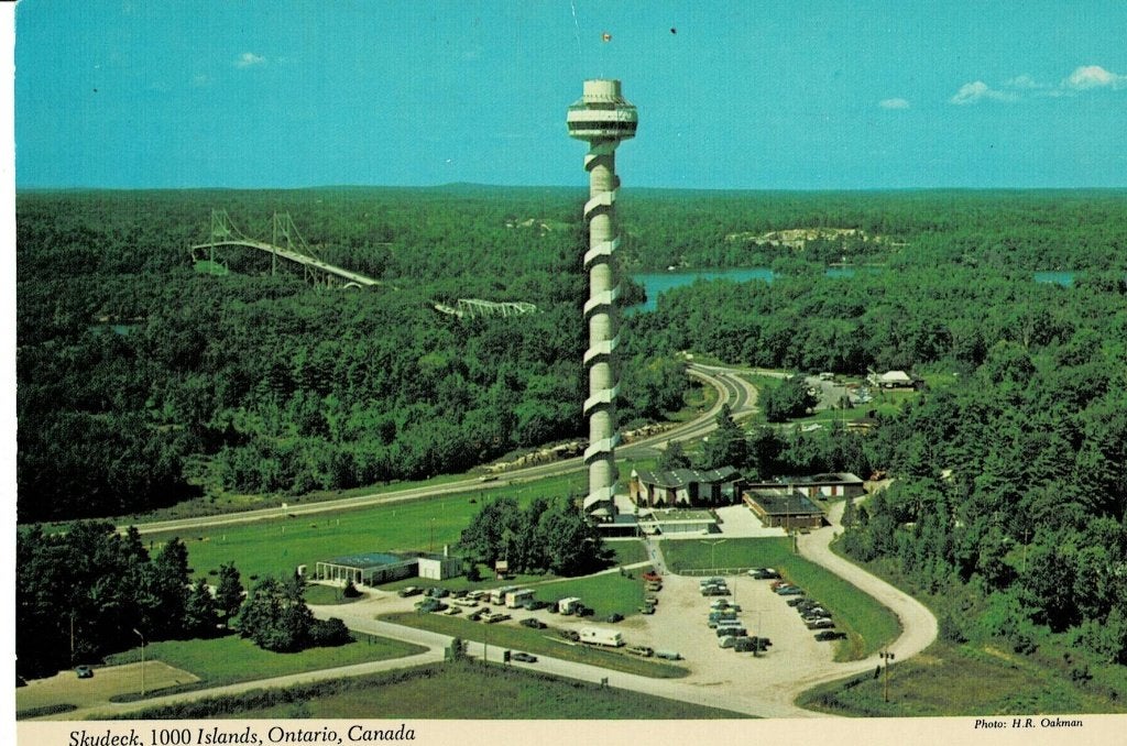 Ansichtkaart Skyddeck, 1000 Islands, Ontario, Canada, Ophalen of Verzenden, 1960 tot 1980, Gelopen, Buiten Europa