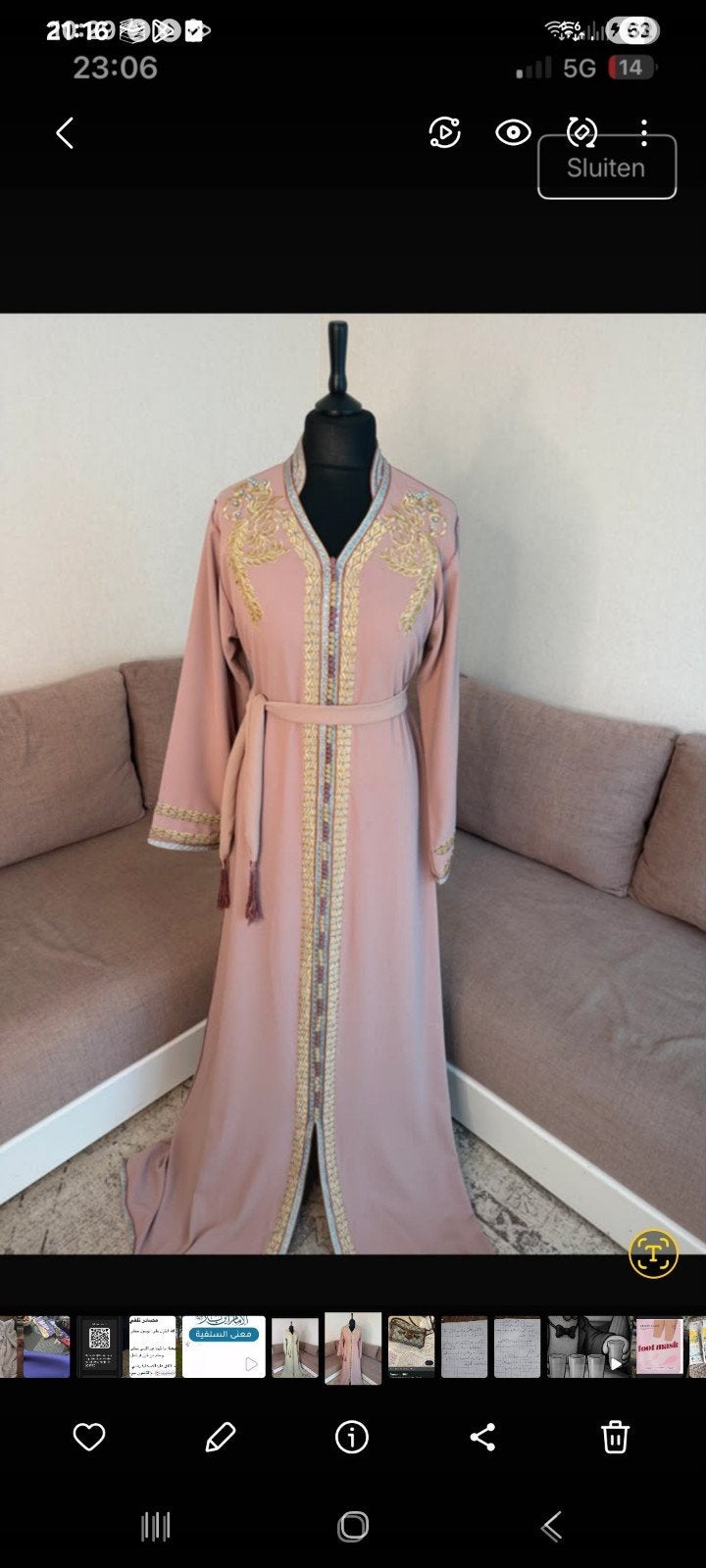 kaftan, Maat 38/40 (M), Overige typen, Nieuw, Ophalen of Verzenden