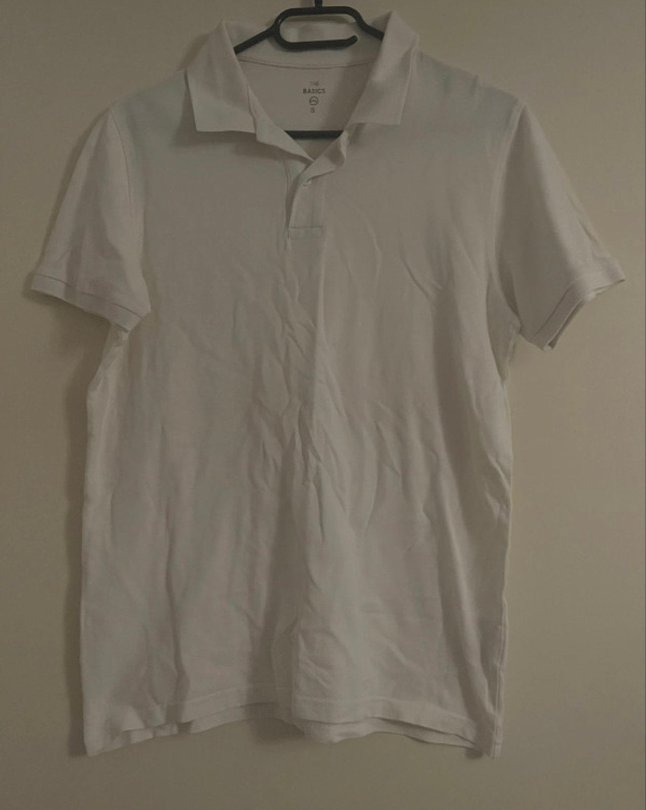 Witte polo van The Basics, maat S, Verzenden, Zo goed als nieuw, Maat 46 (S) of kleiner, Wit