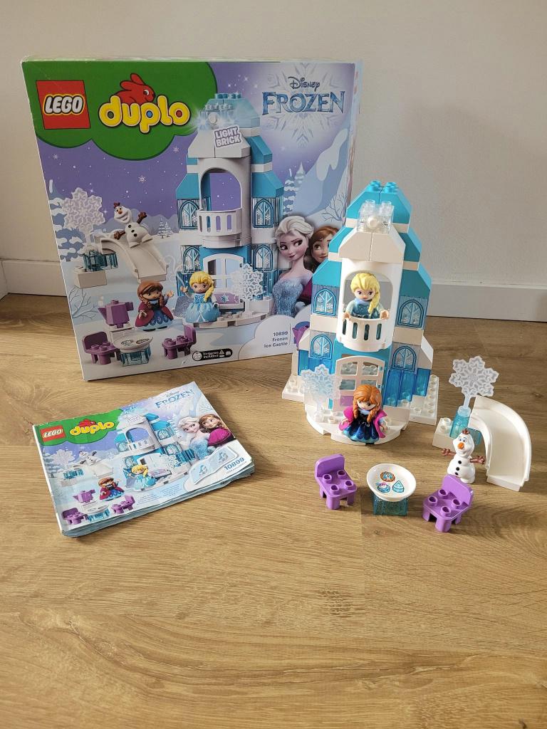 Duplo 10899 Frozen ijskasteel, Ophalen of Verzenden, Zo goed als nieuw, Compleet, Complete set