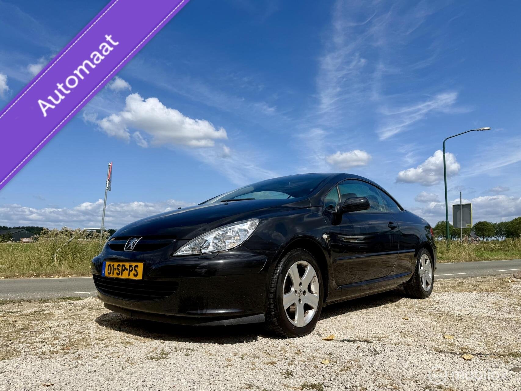 Peugeot 307 CC 2.0-16V, BJ 2005 Automaat, Leer, Airco, Auto's, Peugeot, Gebruikt, 4 cilinders, Cabriolet, 4 stoelen