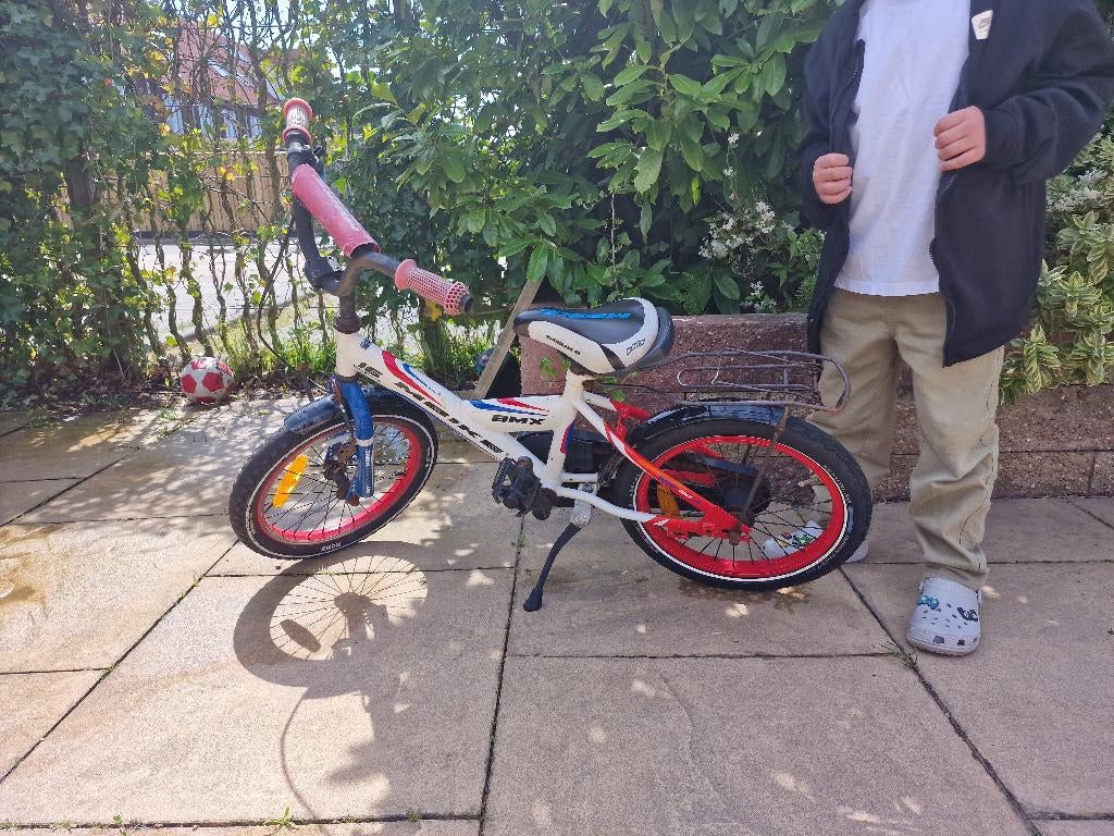 Bmx kinderfiets 16 inch, Fietsen en Brommers, Ophalen, Terugtraprem, Gebruikt, Handrem