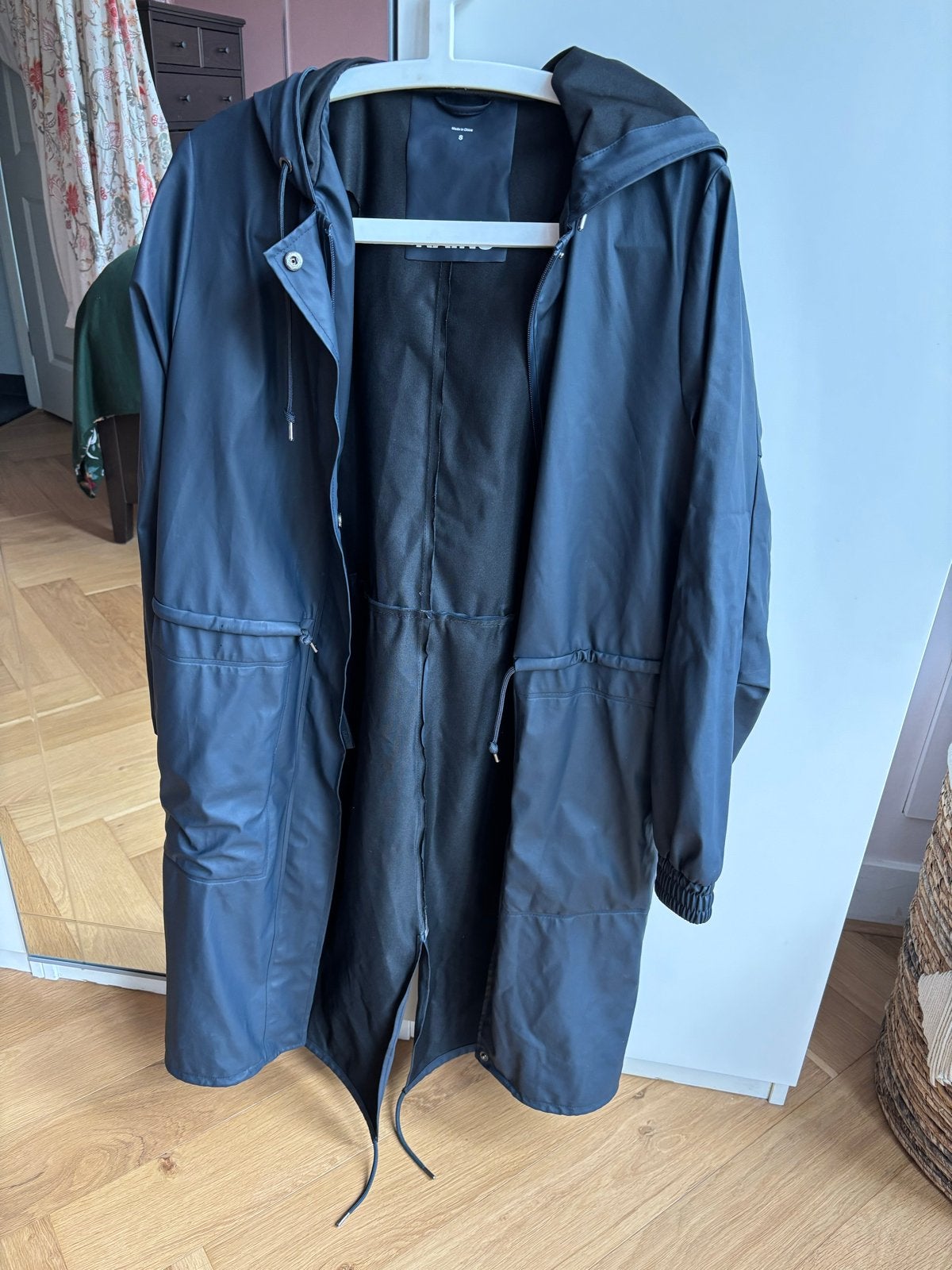 Rains regenjas (rits kapot), Ophalen of Verzenden, Gedragen, Maat 36 (S), Blauw