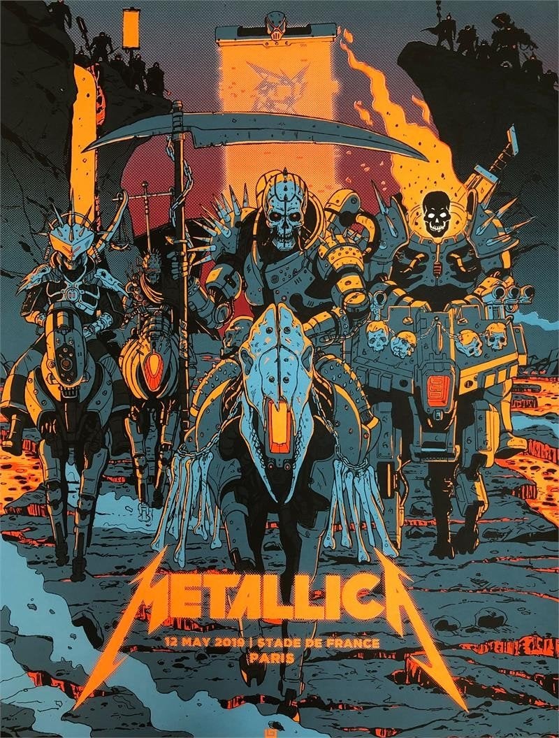 Metallica concert poster 12 May 2019, Verzamelen, Ophalen of Verzenden, Zo goed als nieuw, A1 t/m A3, Muziek