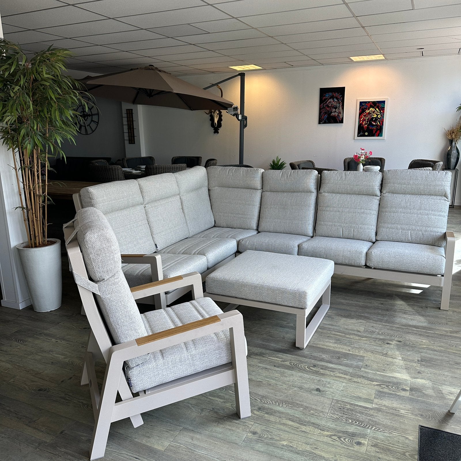 LIFE Loungeset / Tuinset – Zo Goed Als Nieuw- Showroom model, Zenq, ., Aluminium, Ophalen of Verzenden