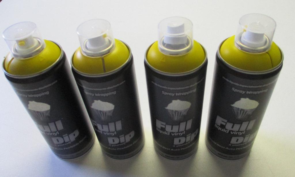 7x  verf spuit Dip     (Nieuw), Geel, Nieuw, Ophalen of Verzenden, Lak
