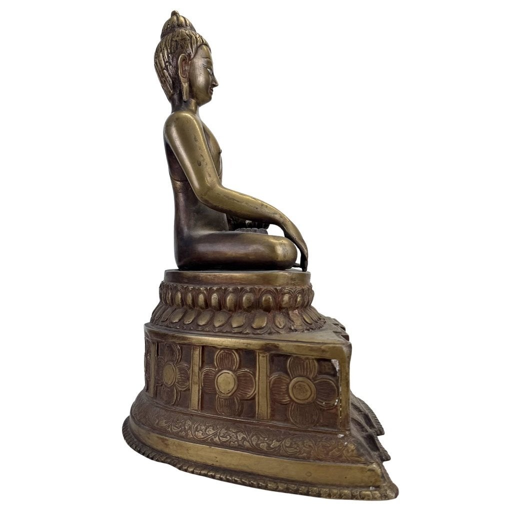 Boeddhabeeld – Himalaya – brons – 49,5 cm, Tibet, Ophalen of Verzenden, Beeld, Brons