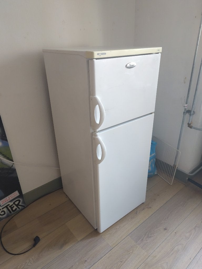 Koelkast + vriezer, Ophalen, 150 tot 200 liter, Gebruikt, 120 tot 140 cm