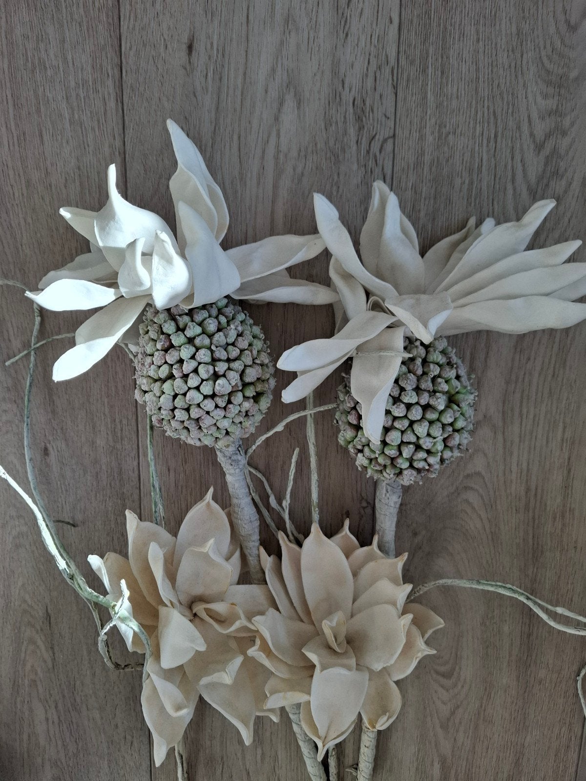 4 kunstbloemen van tuincentrum, Binnen, Kunstbloem, Textiel, Ophalen of Verzenden