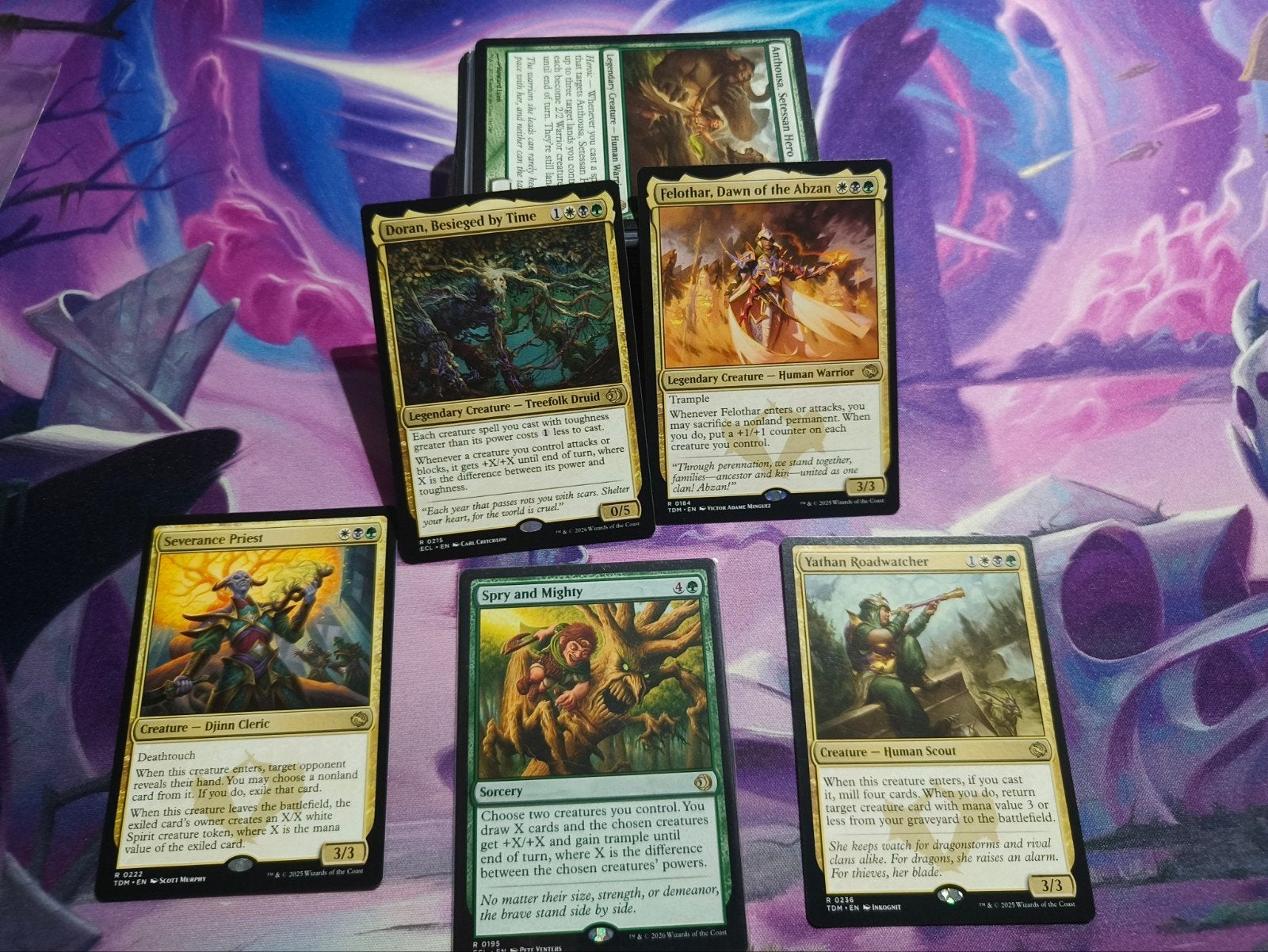 Doran Commander deck. 3 kleuren. Geen precon, Ophalen of Verzenden, Zo goed als nieuw, Speeldeck