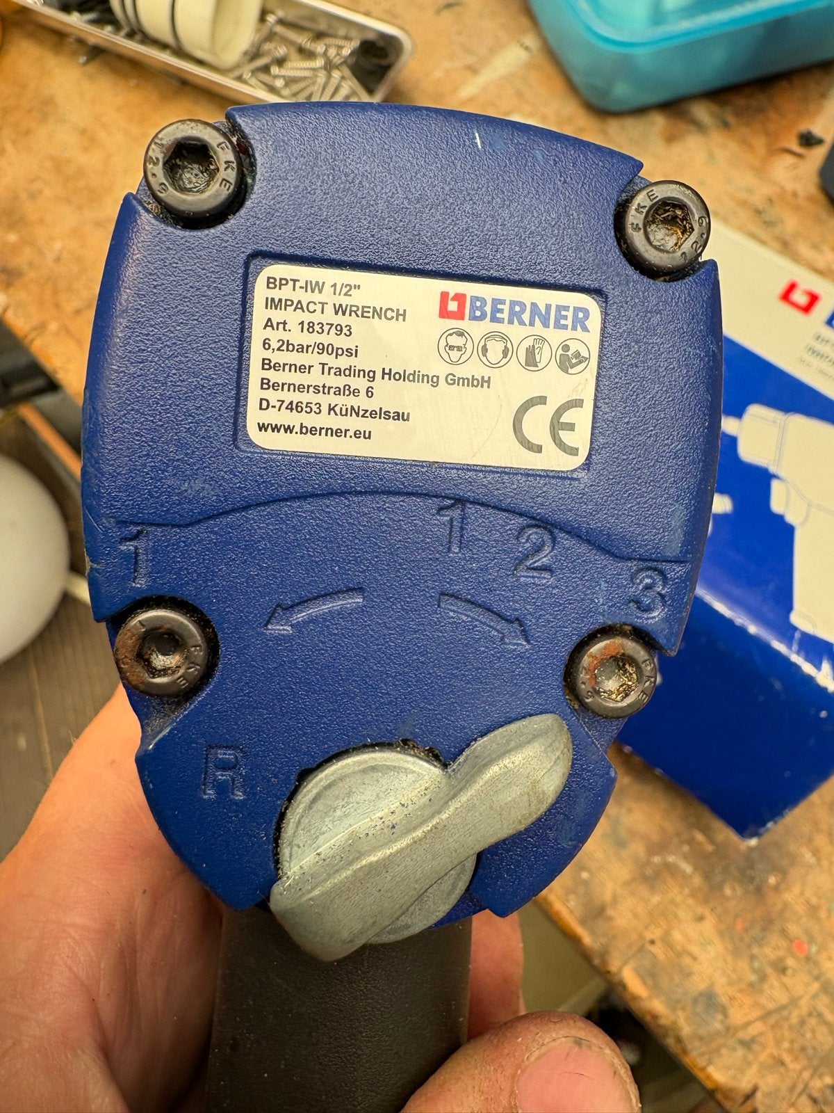 Berner BPT-IW 1/2" Impact Wrench - Slagmoersleutel, Ophalen, Gebruikt, Overige typen, Overige merken