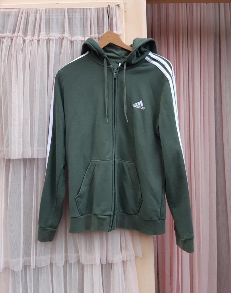 Adidas groen vest trainingsjas sportvest S M, Maat 38/40 (M), Adidas, Ophalen of Verzenden, Gedragen