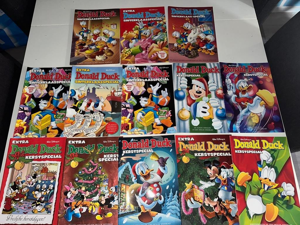 Zeer gaaf pakket Sinterklaas en Kerst donald duck specials!, Meerdere comics, Ophalen of Verzenden, Zo goed als nieuw, Europa