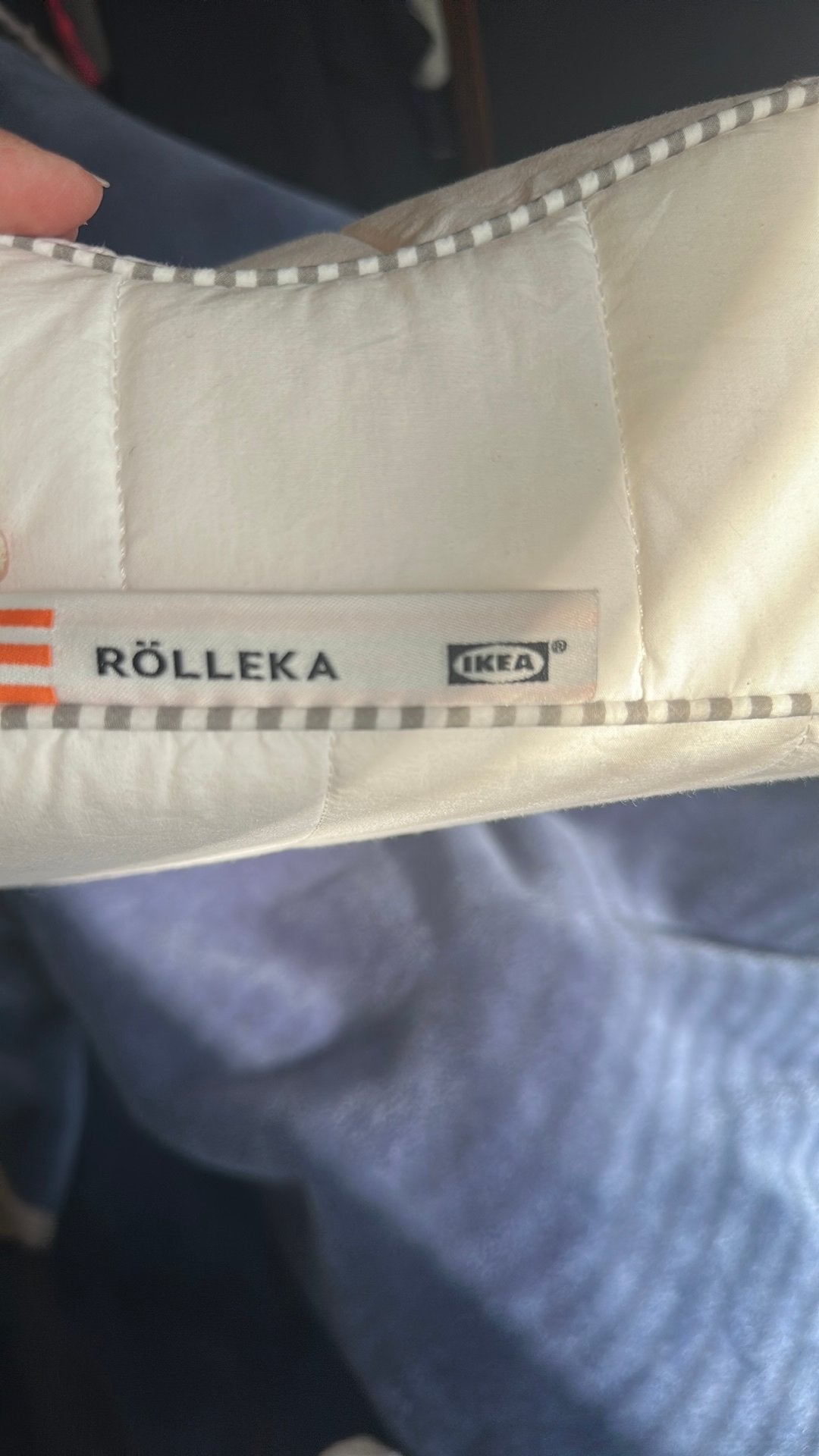Rolleka hoofdkussens van ikea, Ophalen, Eenpersoons, Wit, Zo goed als nieuw